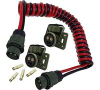 SERTPLAS - Cable espiral OTAN -NATO 24 V 35 mm² 4 m - 2 conectores OTAN - para camión. VG96917