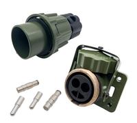 SERTPLAS Enchufe OTAN de 2 polos con enchufe, 50 mm², 2 pines, 24 V, enchufe OTAN, apto para vehículos militares, vehículos de bomberos, maquinaria de construcción y camión