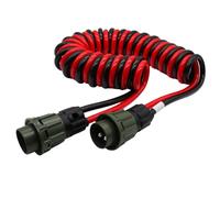 SERTPLAS Nato VG96917 - Cable eléctrico reversible con enchufes para camión, ejército alemán, bomberos, 2 polos, 24 V, 2 x 35 mm² (4 m)