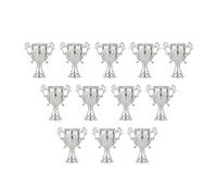 SERUCARY 12 Piezas Contenedor de Caramelos Trofeo Caja de Dulces Mini Premio Recipiente Decorativo Material PP Adecuado para Celebraciones Reuniones FA, Plata