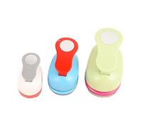 SERUCARY 3 Perforadoras de Papel Circulares para Manualidades, Herramienta para Hacer Confeti Y Cortar Formas de Papel Y Cartulina, Ideales para Tarjetas de Fe, 16 Mm, 25 Mm, 38 Mm