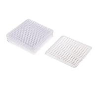 SERUCARY 6 Piezas Plantillas Tableros Hama Juegos Educativos Infantiles Tableros de Fusión Plástico Reutilizables Adecuados para Manualidades, Cuadrado