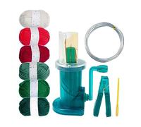 SERUCARY 6 Piezas Tejedor Manual de Hilo Herramienta para Decorar Máquina de Tejer Accesorios para Manualidades Fácil de Usar Material Adecuado para P, Hilo de 6 Colores Verde, Individual