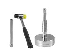 SERUCARY Anillo Ensanchador de Anillos Suministros de Reparación Agrandar Anillos Bandas Herramienta de Medición de Alianzas de Boda Herramientas de R, con Martillo