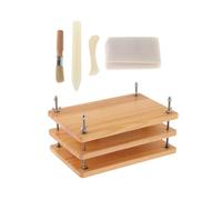 SERUCARY de Libros Accesorios Encuadernación Carpeta de Tela Carpeta de Papel Manualidades Función Tejido Algodón Madera Adecuado para Restauración Libr, 3 capas