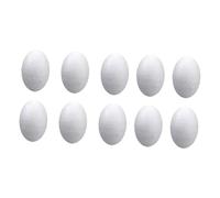 SERUCARY Huevos de Espuma, Huevos de Pascua, Bolas Sólidas, Huevos de Imitación, Huevos de Poliestireno para Pintar, Proyectos Escolares, Hallowe, 10 Piezas 20 Cm
