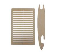 SERUCARY Juego de 2 Piezas Telar Manual de Madera Tradicional para Tejer Y Tricotar