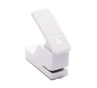 SERUCARY Perforadora de Papel, Suministros para Oficina en Casa, Perforadora de Un Solo Agujero, Perforadora de Papel para Hacer Tarjetas, Agujero Redondo Blanco