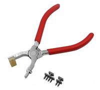 SERUCARY Pinza Perforadora de Cuero Alicate Herramienta Sacabocados con Alta Precisión en Costuras y Mango Antideslizante para Control Cambio 2 y 4 Dientes, Cincel De Diamante