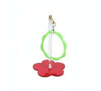 SERUCARY Porta de Tejido Ergonómico Soporte Acrílico para Brazalete Silicona Portátil Aplicable a Tejido Viajes Comodidad Manualidades, Rojo, Largo 10CM