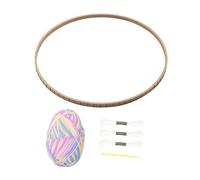 SERUCARY Telar de Madera Redondo, Telar de Tejer, Herramienta de Tejido, Máquina de Tejer Manual, Máquina de Tejer Circular, Fomenta La Creatividad Y El Desarr, Blanco Púrpura, Individual