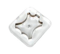 SERUCARY Troquel para Cuero Plantilla de Corte Herramienta de Manualidades con Madera y Acrílico Adecuado para Etiquetas de Equipaje Manualidades de Cuero, 6,3 cm x 7,2 cm