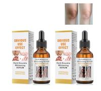 Sérum Aclarante para Articulaciones Rodillas y Codos, Tratamiento Intensivo contra Manchas Oscuras y Asperezas, Aclarado Natural para una Piel Radiante, Cuidado Hidratante de Larga Duración, 2 PCS