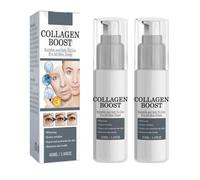 Sérum antiarrugas, colágeno Boost antiedad, refuerzo de colágeno para cara con ácido hialurónico y vitamina C, suero de piel reafirmante y reductor de arrugas (2 unidades, 1)