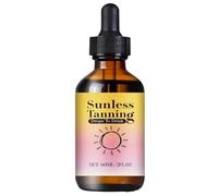 SéRum bronceador Hidratante, Autobronceador Para Cuerpo Y Cara, Para Bronceado Natural RáPido, Marrón claro