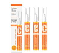 Sérum corrector de manchas de triple acción, gel de eliminación de pecas de manchas instantáneas, lápiz de eliminación de pecas de vitamina C para manchas oscuras, líneas finas y arrugas (3 piezas)