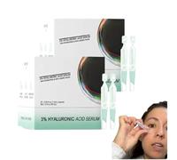 Sérum de Ácido Hialurónico al 3%, Ampollas 4D Antiedad Ultrahidratantes Profundas, Sérum Reparador y Firme para Todo Tipo de Piel