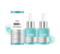 Sérum de ácido hialurónico Hidratante, no graso, reafirmante, antienvejecimiento, suaviza las arrugas y da un cutis radiante (2 unidades, azul verde)