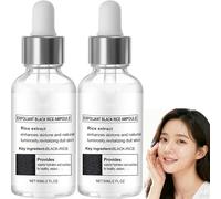 Sérum de ampollas exfoliante de arroz blanco y negro, ampolla de arroz exfoliante, exfoliante facial, exfoliante facial, exfoliante facial, suero exfoliante facial, suero exfoliante corporal. (negro*2