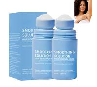 Sérum de depilación de espuma de afeitar y suero contra vellos encarnados con bola de rodillo, para axilas, piernas y cuerpo, calma las imperfecciones, fórmula alisadora con exfoliantes suaves (2