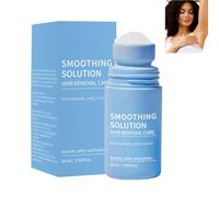 Sérum de depilación de espuma de afeitar y suero contra vellos encarnados con bola de rodillo, para axilas, piernas y cuerpo, calma las imperfecciones, fórmula alisadora con exfoliantes suaves (1