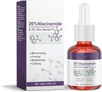 Sérum de Niacinamida al 20% + Zinc al 2%. Esencia reafirmante y antiacné. Suaviza la piel, controla la grasa e hidrata. Hidrata y antienvejecimiento.