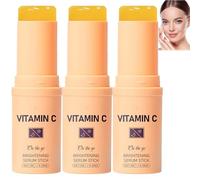 Serum de vitamina C Face Stick Brightening & Hydrating Serum for Dark Spots,Wrinkle Remover for Fine Lines,Even Skin Tone&Under Eye Brightener|Face & Body Balm Stick,Suitable for Skin&Anti-Aging Care