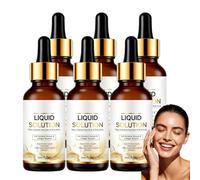 Sérum facial antienvejecimiento, reduce las líneas finas y las arrugas, hidrata, tonifica y refuerza las esencias faciales hidratantes para la piel joven, reafirmante de la piel. (6 unidades)