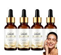 Sérum facial antienvejecimiento, reduce las líneas finas y las arrugas, hidrata, tonifica y refuerza las esencias faciales hidratantes para la piel joven, reafirmante de la piel. (4 unidades)