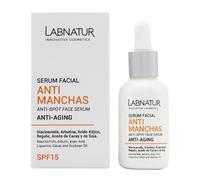 Sérum Facial Antimanchas SPF15 Labnatur 30ml - Niacinamida, Ácido Kójico y Arbutina - Reduce Manchas, Unifica el Tono, Atenúa Marcas, Cicatrices y Pecas - Ilumina y Rejuvenece la Piel
