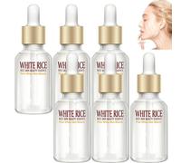 Sérum facial blanqueador de arroz antiarrugas, cara de pulpa cruda, crema blanqueadora de arroz blanco, blanqueador de acné, poros de piel radiante, hidratante profunda, esencia antiedad para todos