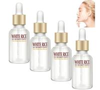 Sérum facial blanqueador de arroz antiarrugas, cara de pulpa cruda, crema blanqueadora de arroz blanco, blanqueador de acné, poros de piel radiante, hidratante profunda, esencia antiedad para todos