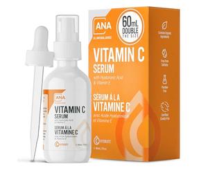Sérum facial con vitamina C de All Natural Advice con ácido hialurónico y vitamina E - Sérum facial - Cuidado orgánico para la cara - Empresa canadiense respetable 60 ml
