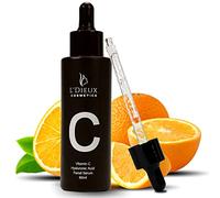 Serum Facial con Vitamina C y Ácido Hialurónico - 60ml - Reduce las Arrugas Mejora el Tono y Combate las Manchas - Suero para el Cuidado de la Piel