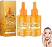 Sérum Facial con Vitamina C y Cúrcuma Natural, Sérum Facial Blanqueador con Aceite de Cúrcuma, Hidratante y Nutritivo para Todo Tipo de Piel