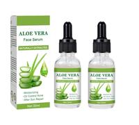 Sérum Facial de Aloe Vera 30 ml - Extractos Naturales de Plantas, Hidrata, Trata el Acné y Repara las Quemaduras Solares | Apto para Piel Sensible, Refrescante y No Graso