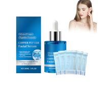 Sérum Facial De Péptidos De Cobre 30ml, Con Multipéptidos Y Péptidos De Cobre, Serum Facial Mujer, 60piezas Hilo De Proteína Soluble, Líneas De Expresión Y Elasticidad De Piel