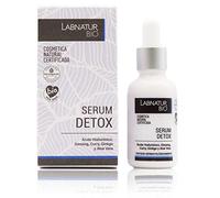 Sérum Facial Detox 30ml con Ácido Hialurónico, Ginseng y Aloe Vera. Antiedad, Hidratante e Iluminador. Vegano y Natural. Labnatur Bio.