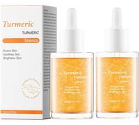 Sérum facial en cápsulas de cúrcuma, sérum iluminador para líneas de expresión y arrugas, hidratante y nutritivo, mejora el tono apagado de la piel