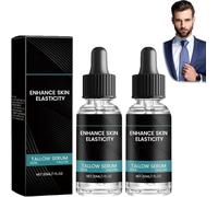 Sérum facial hidratante de sebo de res para hombres, defensa contra arrugas, hidratante de sebo, sérum reafirmante e iluminador para hombres, loción facial de res alimentada con pasto, redu