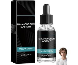 Sérum facial hidratante de sebo de res para hombres, defensa contra arrugas, hidratante de sebo, sérum reafirmante e iluminador para hombres, loción facial de res alimentada con pasto, redu