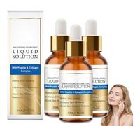 Sérum facial Lift Solution, Liquid Solution, Face Anti-Aging Serum Essence Oil With Peptide & Colágeno, Hidration Hidration Hidration and Firming,Reducen las líneas finas, restauración de la