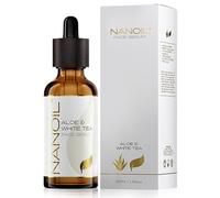 Sérum facial Nanoil 50ml - Para Todo Tipo De Piel, Sérum Antiarrugas, Hidratan E Iluminan, Reduce Líneas de Expresión (Aloe & White Tea)