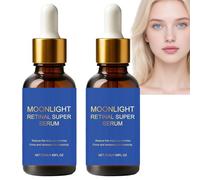 Sérum facial retinal, suero nocturno retinaldehído para la cara, suero de vitamina A para mujeres, suero reafirmante para una mejor textura de la piel, cuidado hidratante ligero antiedad (2 unidades)