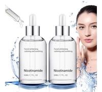 Serum Facial,Skin Care,2 Botellas De 50ml Vitamina B3 Serum, Con 2% De Niacinamida,áCido HialuróNico,Mejora La Textura De La Piel,Facial Iluminador,Hidratante,Ayuda A Proporcionar Humedad A La Piel