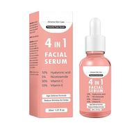 Sérum facial todo en uno, una solución 4 en 1 para el cuidado de la piel: hidratación, luminosidad, reducción de arrugas y tratamiento de ojeras. Fórmula ligera para uso diario.