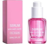 Sérum hidratante activo de colágeno, suero XXL para ampollas para mejorar la elasticidad de la piel y la firmeza, hidratación profunda e hidratación, adecuado para todos los tipos de piel, 30 ml. (1)
