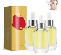 Sérum iluminador facial con vitamina C y ácido hialurónico, refuerza la barrera cutánea, ilumina la piel apagada, mejora la elasticidad de la piel, apto para todo tipo de pieles (3pcs)