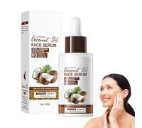 Sérum intensivo de aceite de coco con aceite de coco, crema milagrosa antiarrugas y mejora la humedad, cuidado intensivo para piel seca, cuidado profundo para piel radiante, calma y suaviza para una