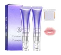 Sérum Labial Hidratante Rellenador Y Antiarrugas, Sérum Rellenador Labia l Con Ácido Hialurónico, Suaviza Las Arrugas Labiales, Aumenta La Elasticidad Labia l Y Reduce Las Arrugas (Tono Rosa × 2)